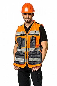 אפוד זוהר תיקני 5 כיסים דגם מד"א אפוד זוהר תיקני 5 כיסים דגם מד"א