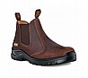מגף עבודה JCB-Chelsea Brown Crazy Horse S3